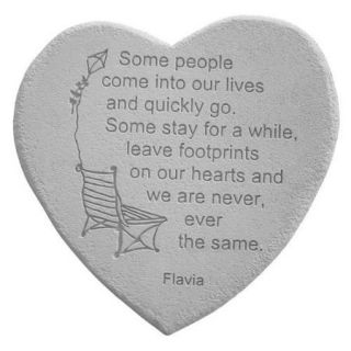 Some People Come Into Our Lives Heart Shaped Memorial Stone