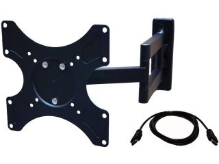 Mount it MI 407 LCD TV Wall Mount Bracket   with Full Motion Swing Out Tilt and Swivel Articulating Arm   for 23 37" Flat Screen Displays with VESA 100 or 200 Mount Patte