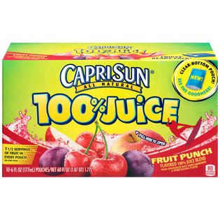 Capri Sun Fruit Punch 100% Juice 60 FL OZ BOX