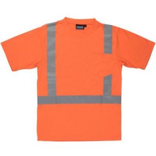 ERB 9601S Class 2 Medium Jersey Knit Short Sleeve T Shirt in Hi Viz Orange 61782