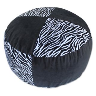 Koala Foam Zebra Stripe/ Black Shredded Foam Bag Bean Bag