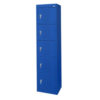 edsal 15 in W x 66 in H x 18 in D Blue Steel Storage Locker