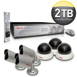 Revo Elite 8 Channel 2TB Hard Drive Surveillance System with (6) 600TVL Indoor/Outdoor Cameras DISCONTINUED RE8BNDL22 2000