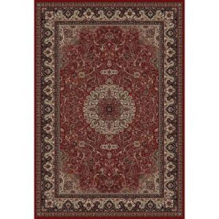 Concord Global Trading Persian Classics Isfahan Red 6 ft. 7 in. x 9 ft. 6 in. Area Rug 20306