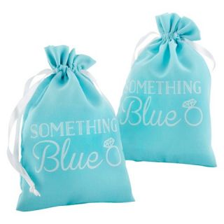 Kate Aspen Something Blue Muslin Favor Bag   Set of 12
