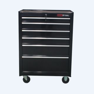 ProSteel 37.4 in x 27 in 6 Drawer Ball Bearing Steel Tool Cabinet (Black)
