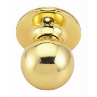 Design House Ball Polished Brass Dummy Knob 783191
