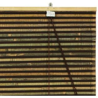 Oriental Furniture  Burnt Bamboo Roll Up Blinds   Multi Color   (36 in