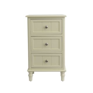 Buttermilk 3 drawer End Table   Shopping J