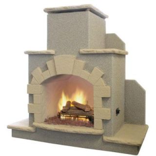 Cal Flame 78 in. Propane Gas Outdoor Fireplace FRP915 1