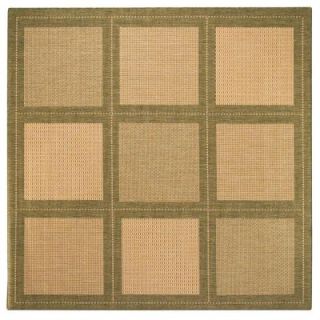 Home Decorators Collection Summit Natural/Green 7 ft. 6 in. Square Area Rug 3100555610