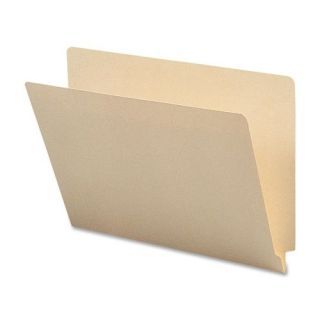 Sparco Products End Tab Folders, 1 Ply, Straight Tab, Letter, 100/BX, Manila