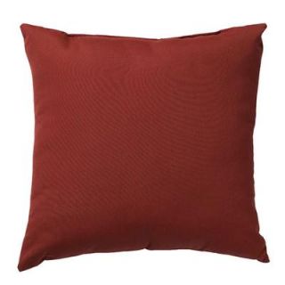 Home Decorators Collection Sunbrella 18 in. Canvas Henna Square Outdoor Throw Pillow 2288110150