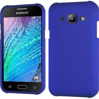 Insten Hard Rubber Case For Samsung Galaxy J1   Blue