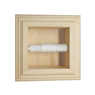 WG Wood Products Recessed Mega Toilet Paper Holder