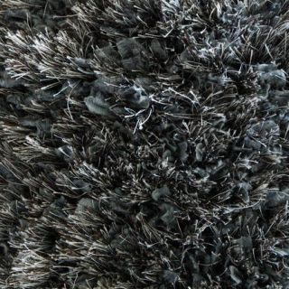 Chandra Rugs Diano Textured Shag Gray Area Rug