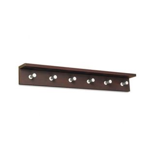 Safco Products Company Contempo Wood Wall Rack with 6 Hooks