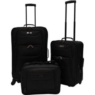 U.S. Traveler Delmont 3 Piece Expandable Luggage Set