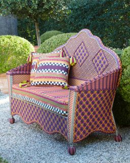 MacKenzie Childs Sunset Outdoor Loveseat