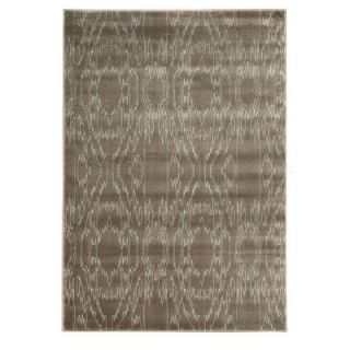 Linon Home Decor Prisma Electric Brown and White 2 ft. x 3 ft. Indoor Area Rug RUGPA0423