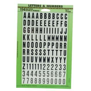 Peel and Stick Letters & Numbers   1 Pack   Outdoor Living   Mailboxes