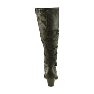 Wear Ever Womens Samantha Black Tall Slouch Boot   Clothing, Shoes