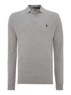 Polo Ralph Lauren Custom fit long sleeve polo shirt Grey