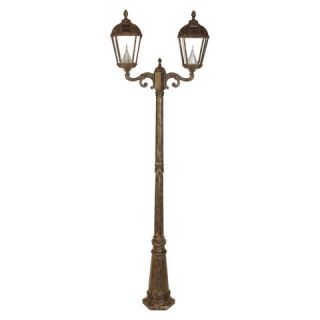 Gama Sonic Royal Solar Lamp Post and Double Lanterns