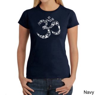 Los Angeles Pop Art Womens Om Yoga T shirt   15851661  