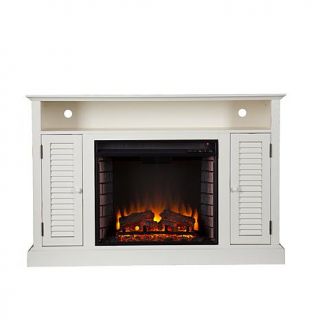 Levin Media Fireplace   Antique White   7630129
