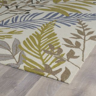 Kaleen Home and Porch Sand Floral Indoor/Outdoor Area Rug