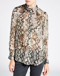 The Kooples Shirt   Devore Snake Print Boyfriend