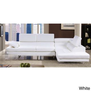 Furniture of America Contemporary 2 piece Sectional with Adjustable