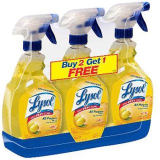Lysol All Purpose Cleaner, Lemon Breeze Scent, 32 oz. (Pack of 3)