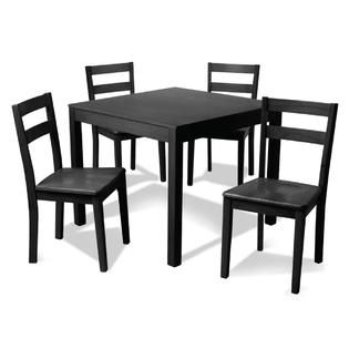 Dorel Asia  Black Parsons Dining Table