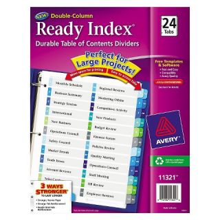 Avery® Ready Index Two Column Table of Contents Divider, Title 1 24