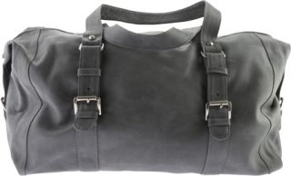 Piel Leather Satchel With Buckles 3030   Charcoal