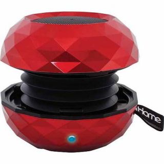 iHome iBT65RC Bluetooth Mini Speaker, Red