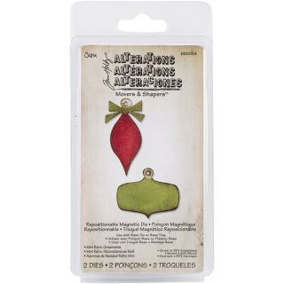Sizzix Movers & Shapers Magnetic Dies By Tim Holtz 2/Pkg Mini Retro