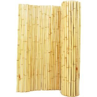 Backyard X Scapes  Rolled Bamboo Fencing   1 in. D x 4 ft. H x 8 ft. L