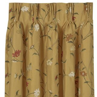 Beckford Silk Plaid Three Finger Silk Pleated Single Curtain Panel by
