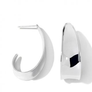 Sevilla Silver™ High Polished J Hoop Earrings   7821463