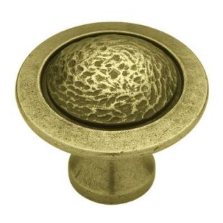 Liberty 1 1/2 in. Tumbled Antique Brass Cabinet Knob DISCONTINUED PBF572Y ABT C