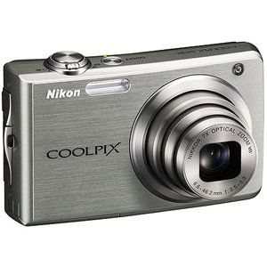 Nikon CoolPix S630 Silver 12MP Digital Camera, 7x Optical Zoom & 2.7" LCD Screen
