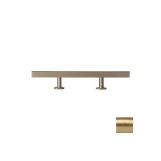 Lews Hardware 3 3/4 in Center to Center Brushed Brass Bar Series Bar Cabinet Pull