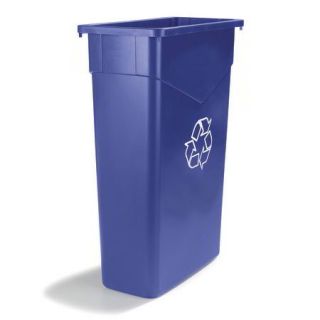Carlisle 342015REC 14 15 gal Rectangular Recycle Container   Polyethylene, Blue
