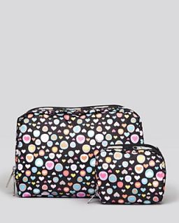 LeSportsac Cosmetic Pouch Set   Extra Large Combo in Pop Heart