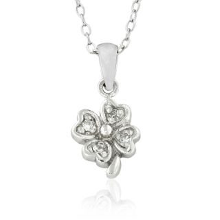 Molly and Emma Sterling Silver Childrens Cubic Zirconia Flower