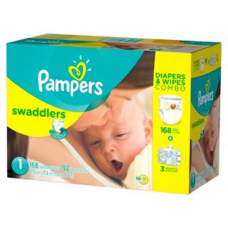 Pampers Swaddlers Diapers & Wipes Combo Pack (Select Size)