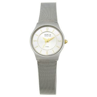 Hamlin Ladies Watch with Round Silver Sunray Dial and Mesh Band